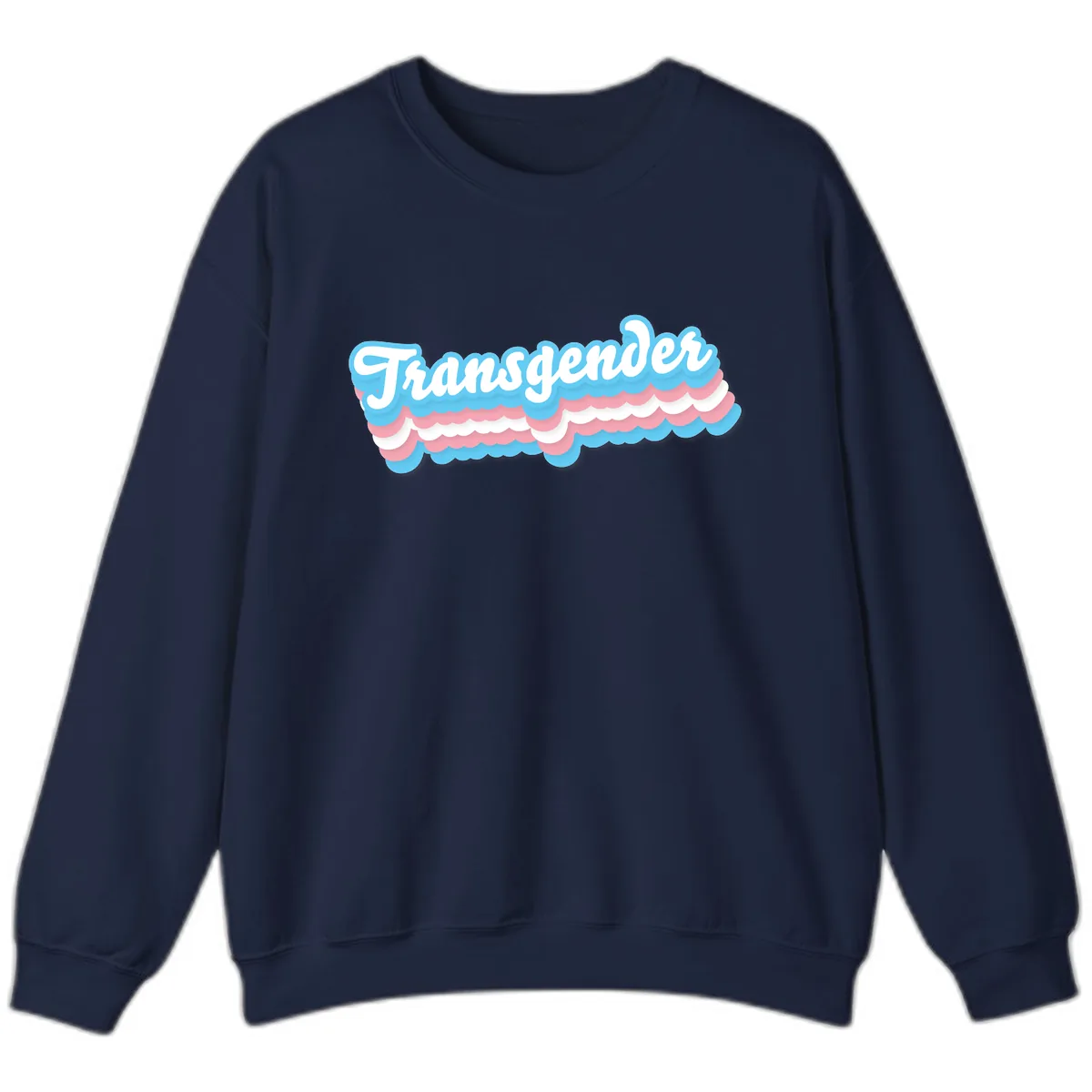 Transgender Pride Cloud Banner Sweatshirt in Navy