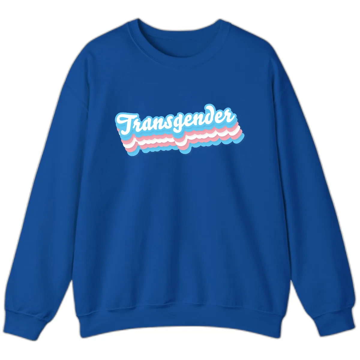 Transgender Pride Cloud Banner Sweatshirt in Royal