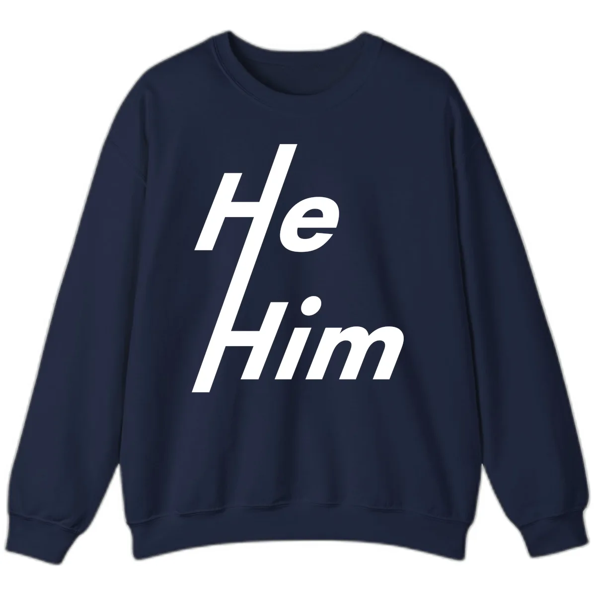He.Him Hashtag Pride Sweatshirt in Navy