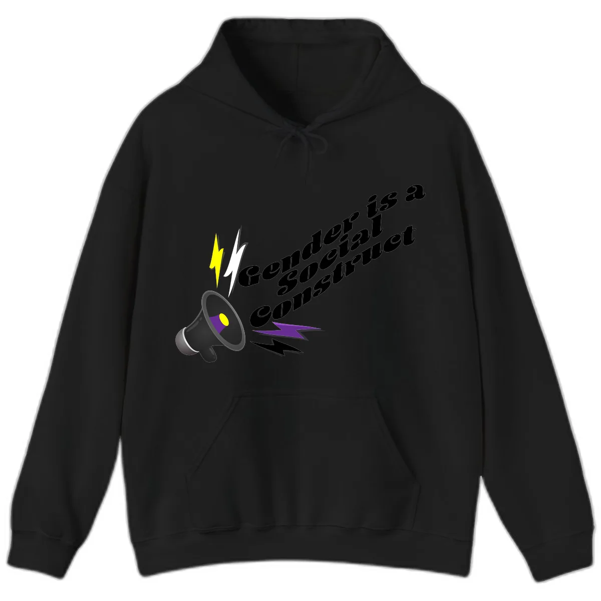 Comedian Special Announcement Hoodie in Black
