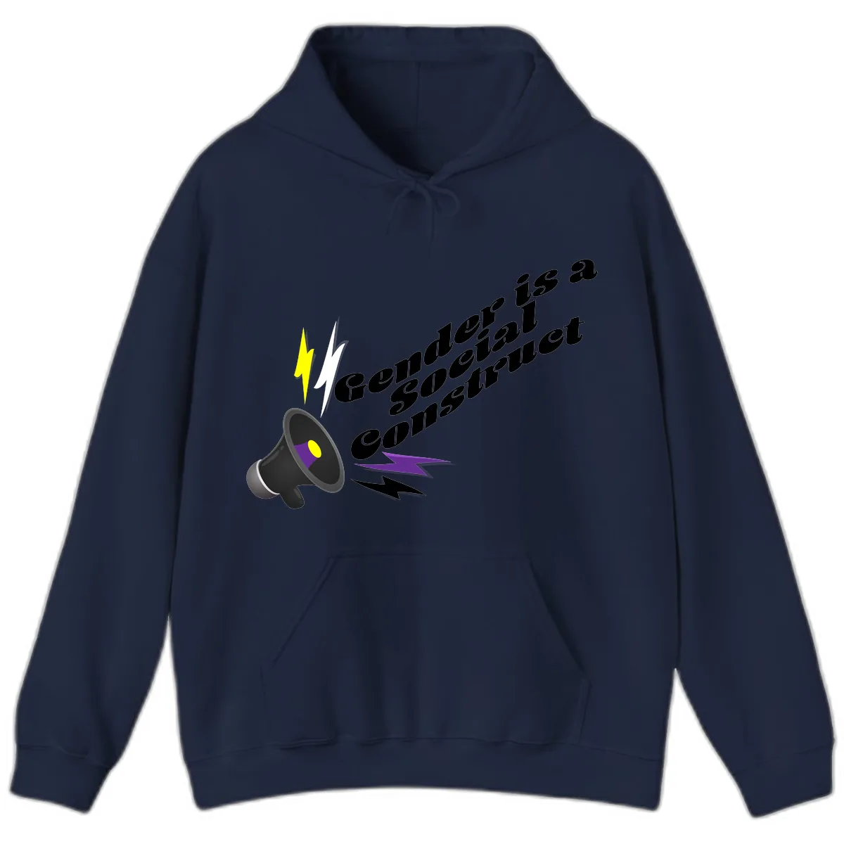 Comedian Special Announcement Hoodie in Navy