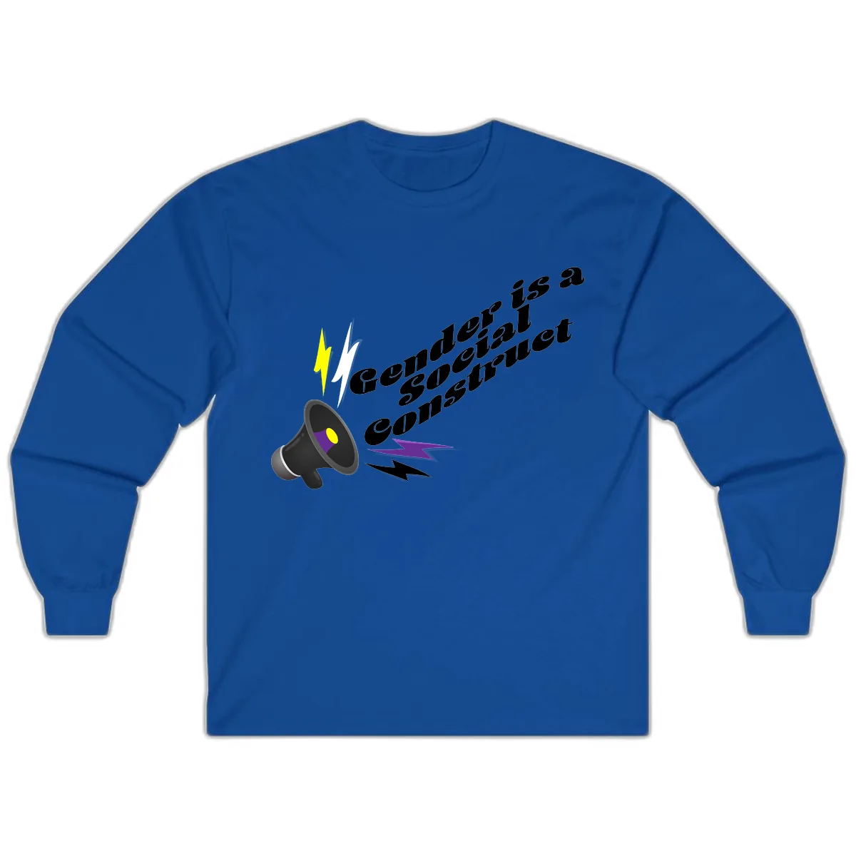 Comedian Special Announcement Long Sleeve in Royal