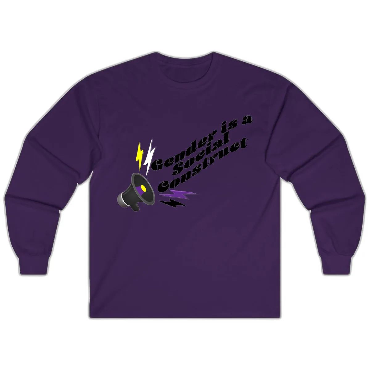 Comedian Special Announcement Long Sleeve in Purple