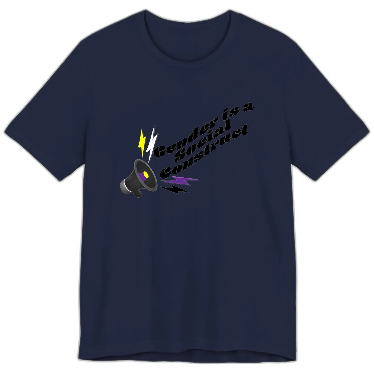 Comedian Special Announcement Premium T-Shirt in Navy