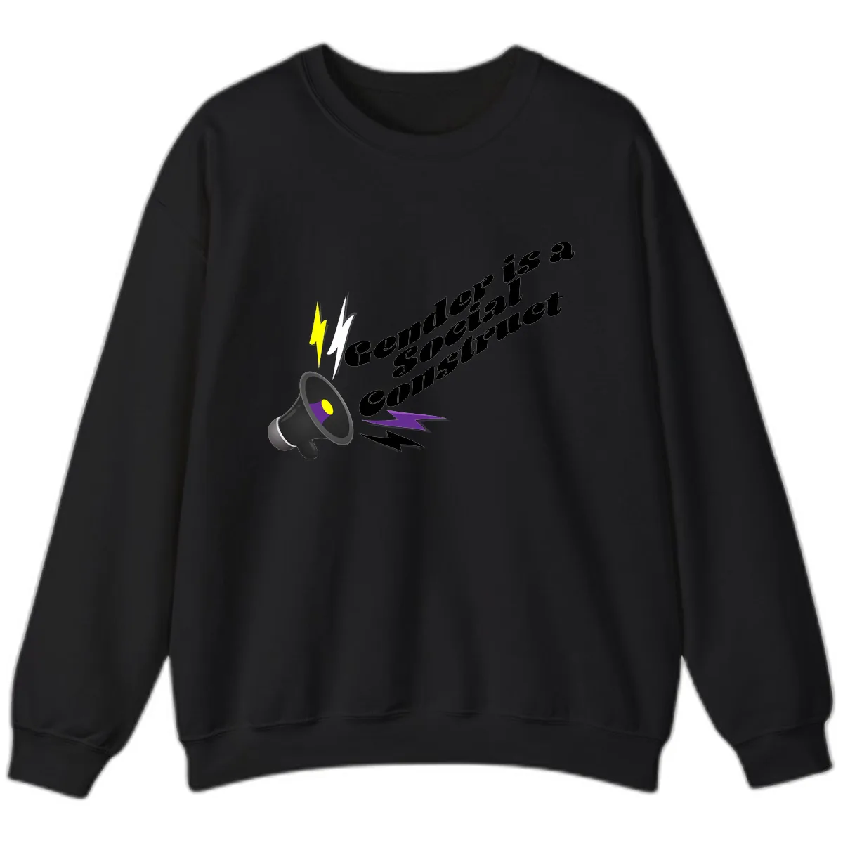 Comedian Special Announcement Sweatshirt in Black