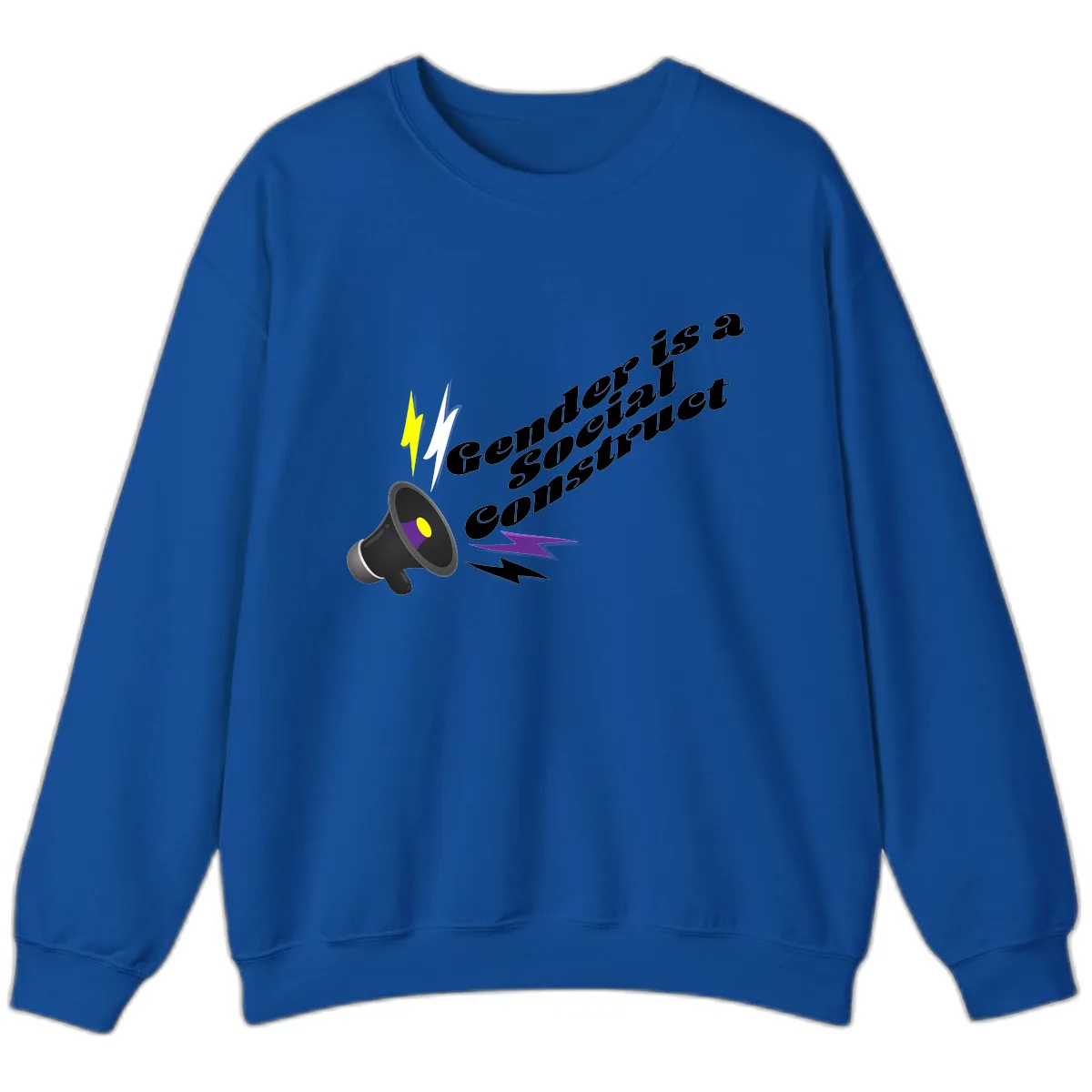 Comedian Special Announcement Sweatshirt in Royal