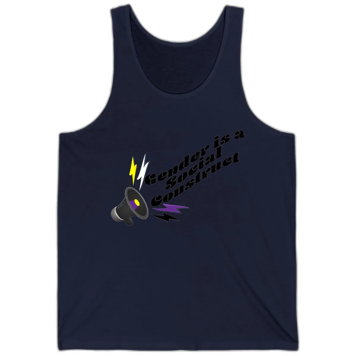Comedian Special Announcement Tank in Navy