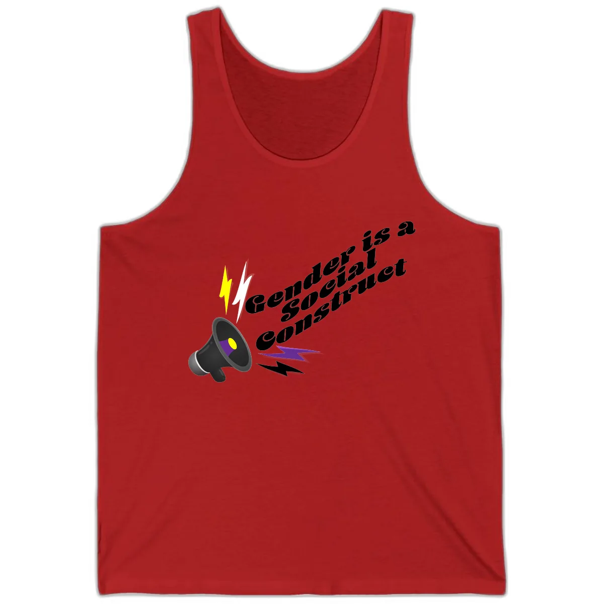 Comedian Special Announcement Tank in Red
