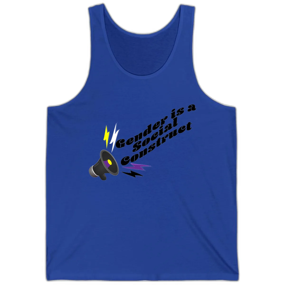 Comedian Special Announcement Tank in True Royal