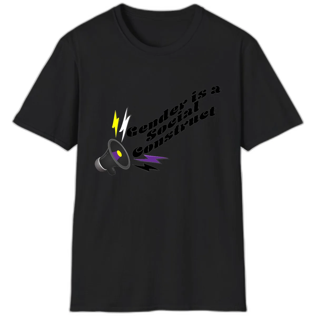 Comedian Special Announcement T-Shirt in Black