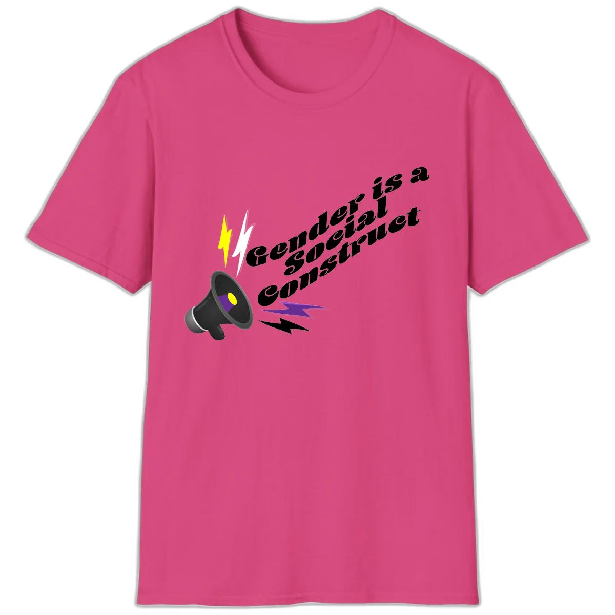 Comedian Special Announcement T-Shirt in Heliconia