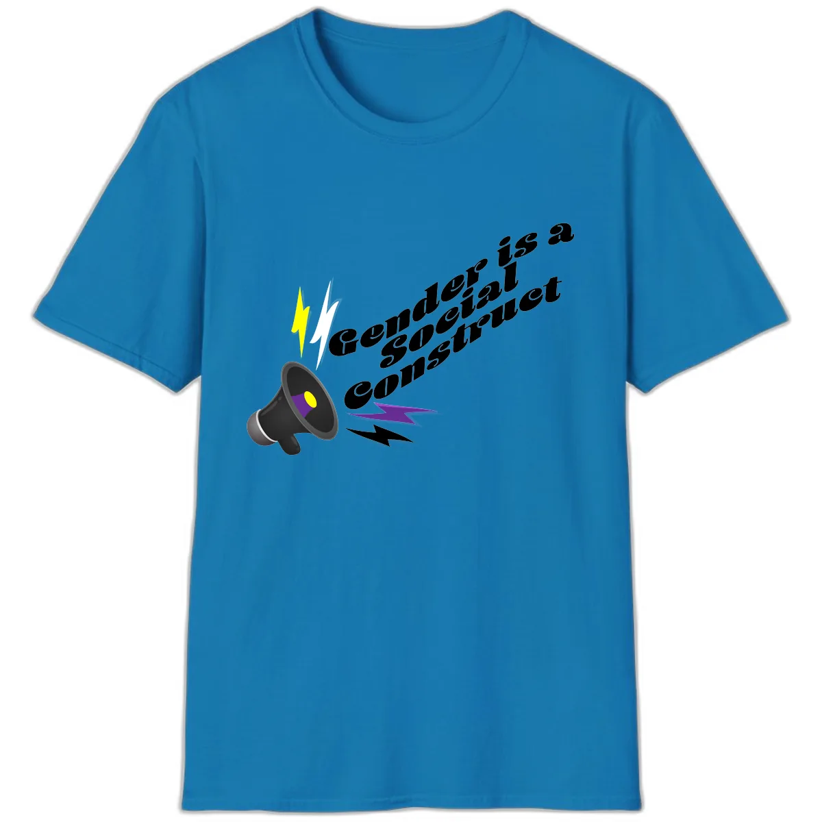Comedian Special Announcement T-Shirt in Sapphire