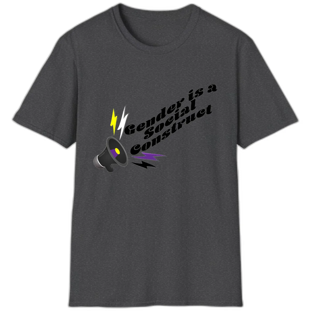 Comedian Special Announcement T-Shirt in Dark Heather