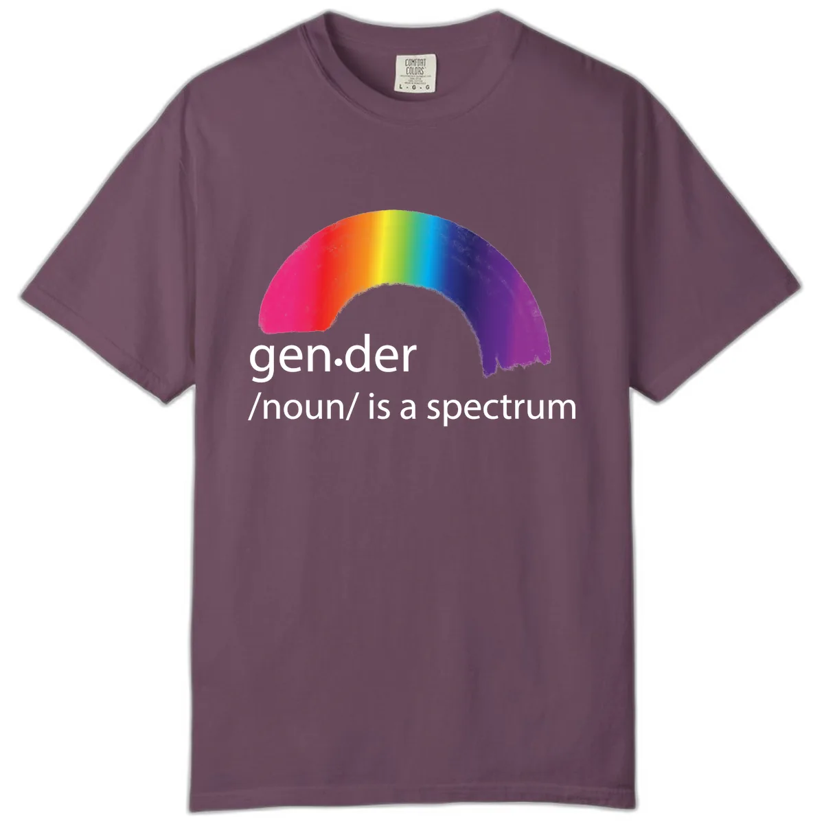 Gender Is A Spectrum Comfort Color in Berry