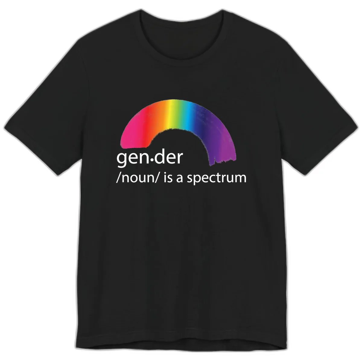 Gender Is A Spectrum Premium T-Shirt in Black