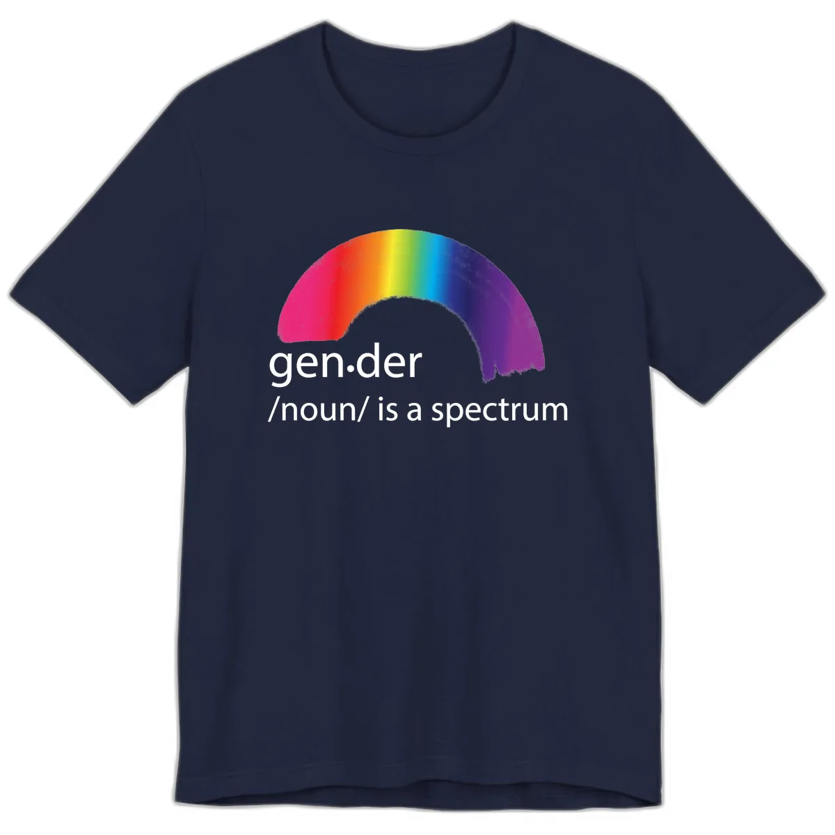 Gender Is A Spectrum Premium T-Shirt in Navy