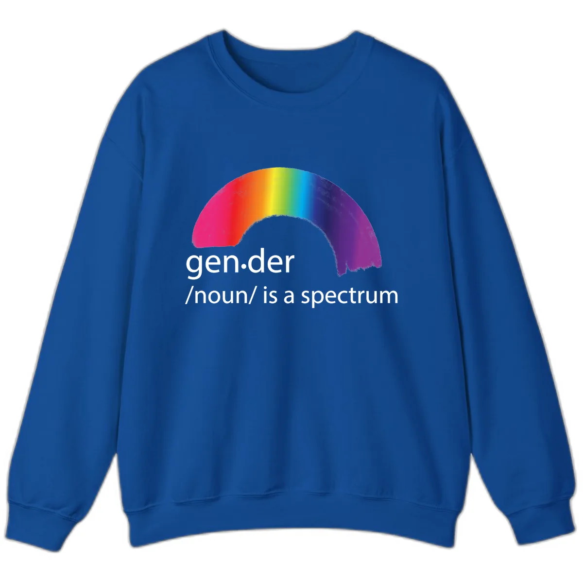 Gender Is A Spectrum Sweatshirt in Royal