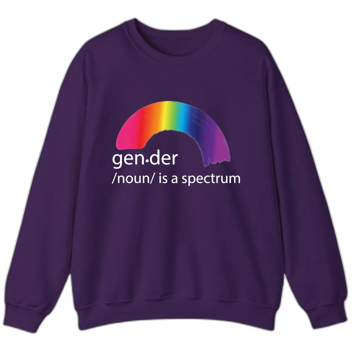 Gender Is A Spectrum Sweatshirt in Purple