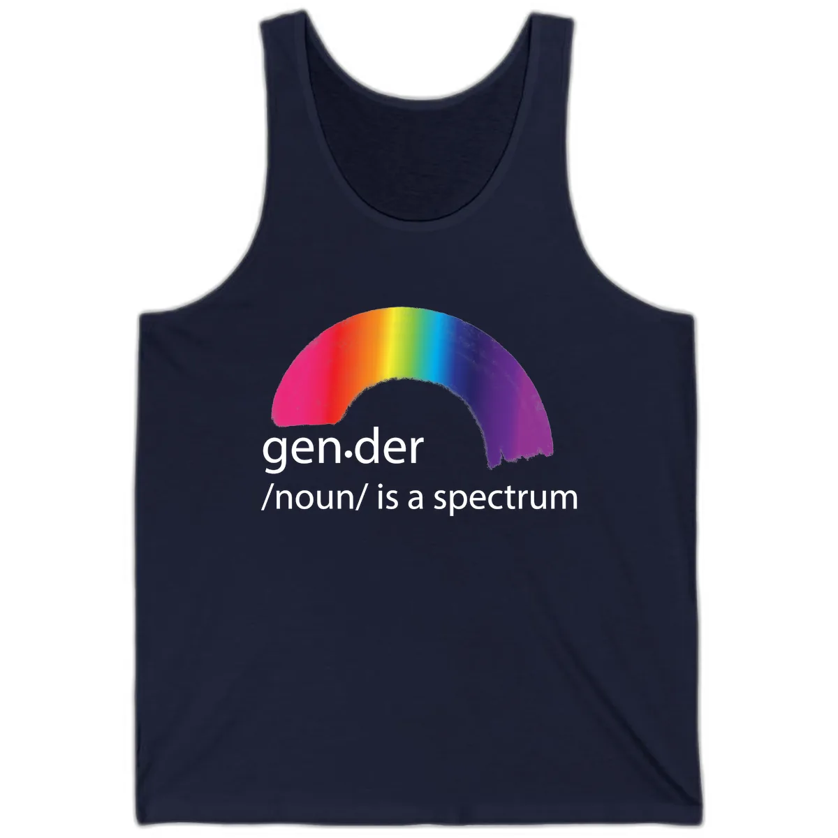 Gender Is A Spectrum Tank in Navy
