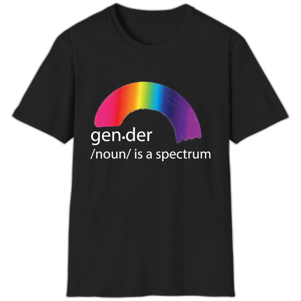 Gender Is A Spectrum T-Shirt in Black