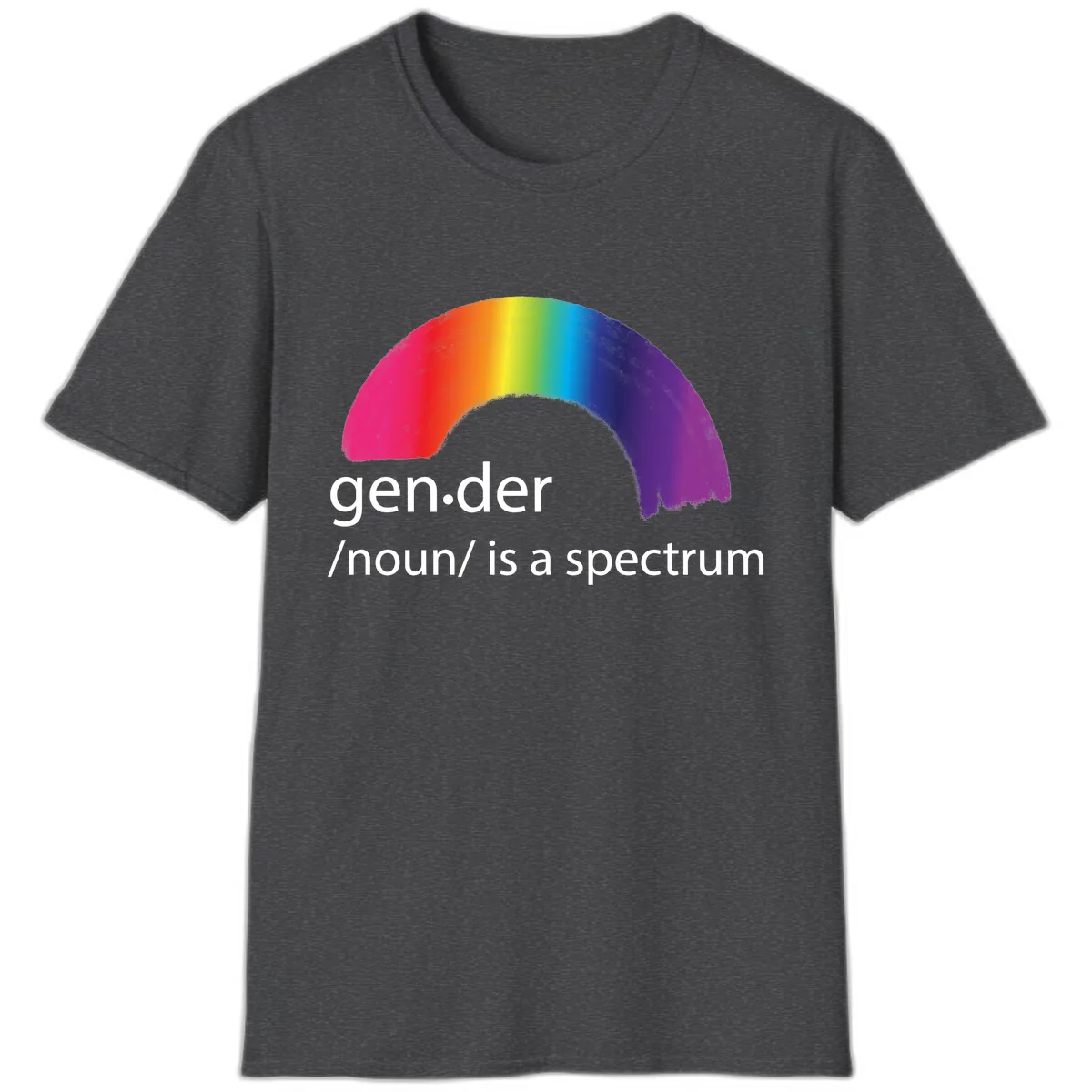 Gender Is A Spectrum T-Shirt in Dark Heather