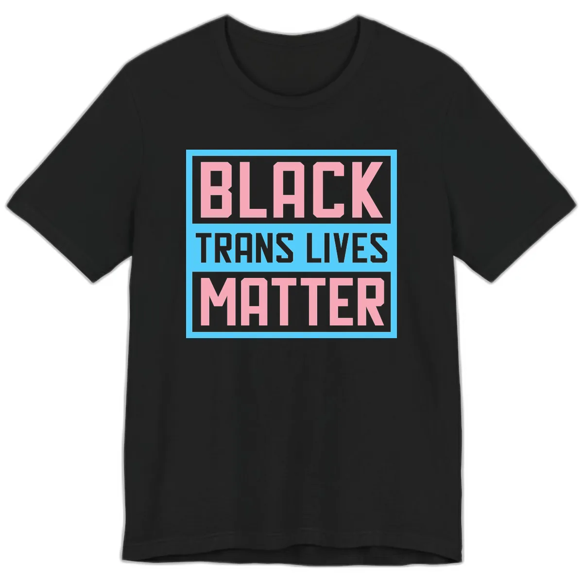 Black Trans Lives Matter Premium T-Shirt in Black