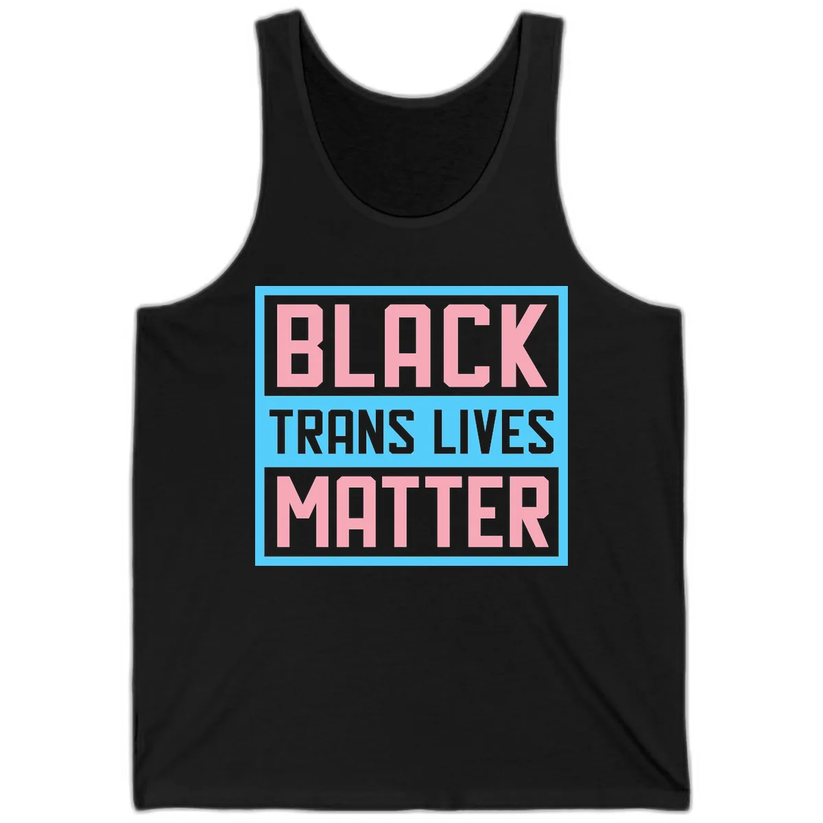 Black Trans Lives Matter Tank in Black