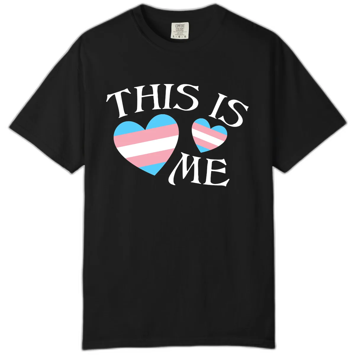 This Is Me Pride Hearts Comfort Color in Black