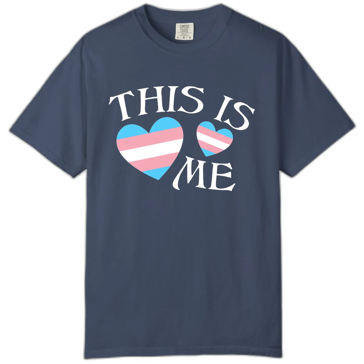 This Is Me Pride Hearts Comfort Color in Midnight