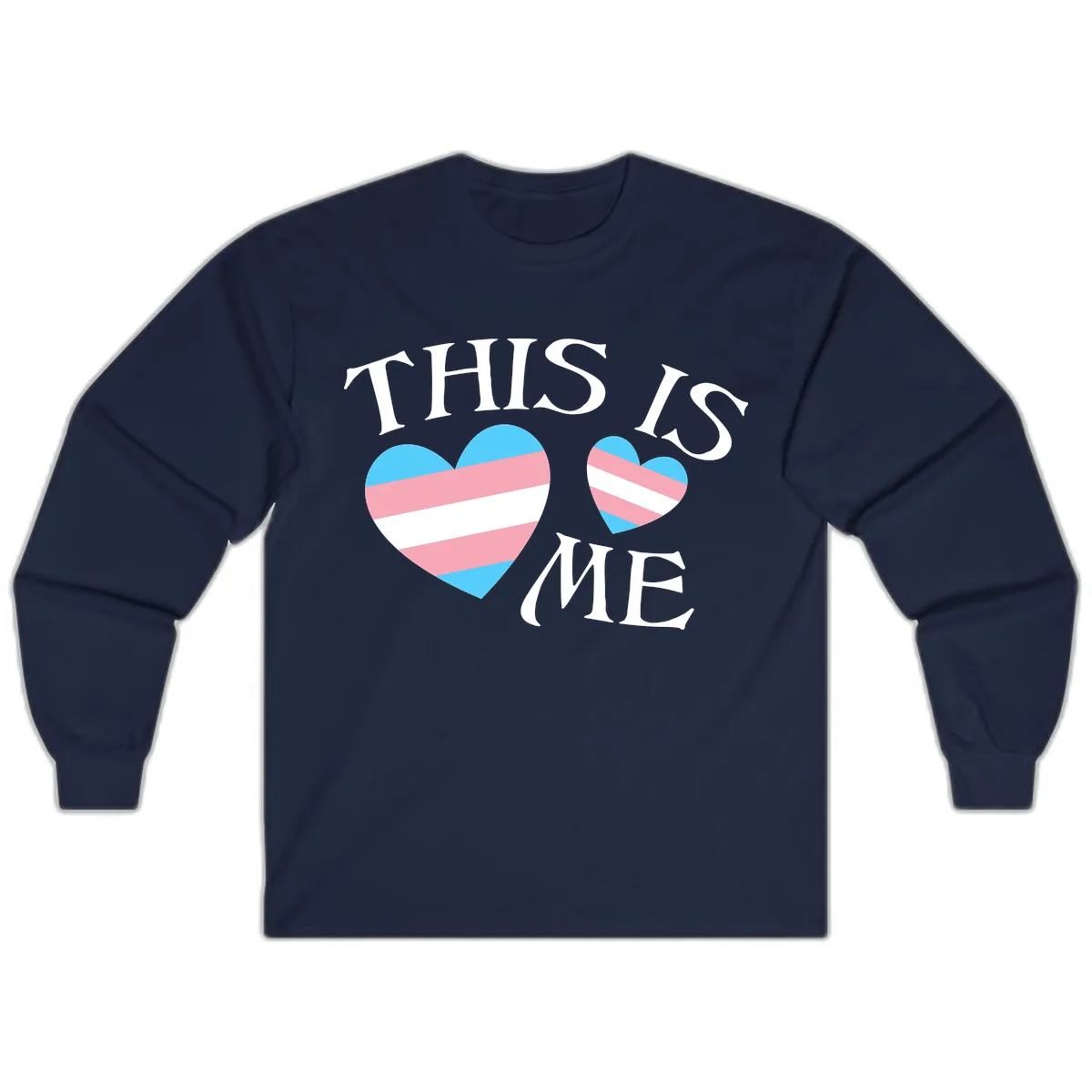 This Is Me Pride Hearts Long Sleeve in Navy