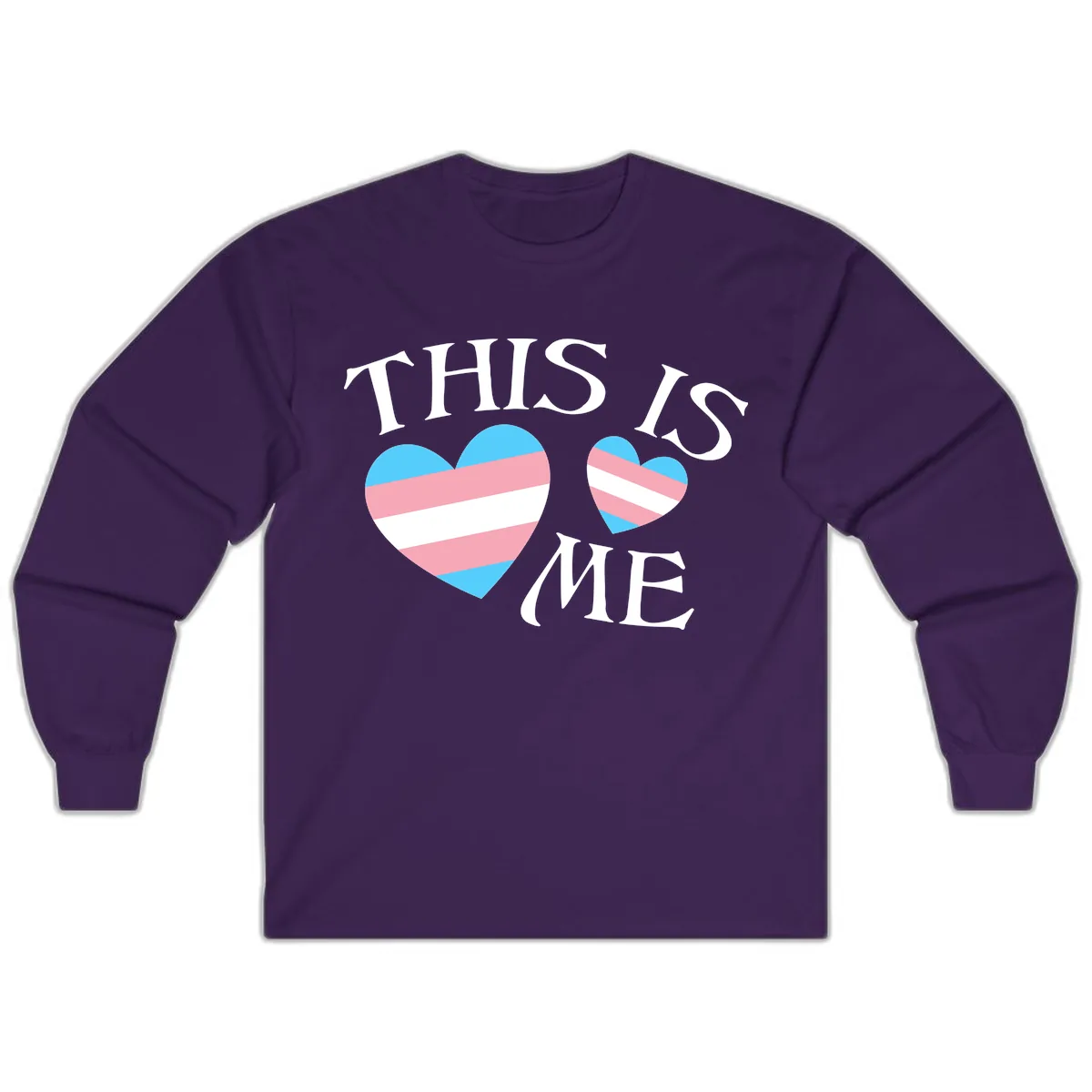This Is Me Pride Hearts Long Sleeve in Purple