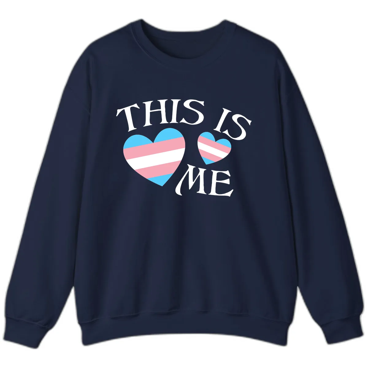 This Is Me Pride Hearts Sweatshirt in Navy