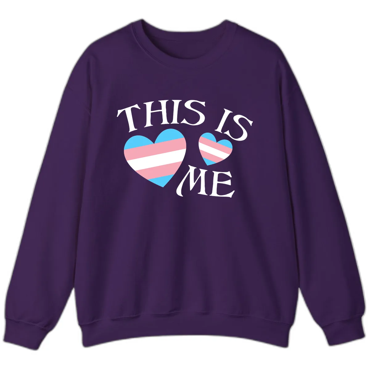 This Is Me Pride Hearts Sweatshirt in Purple