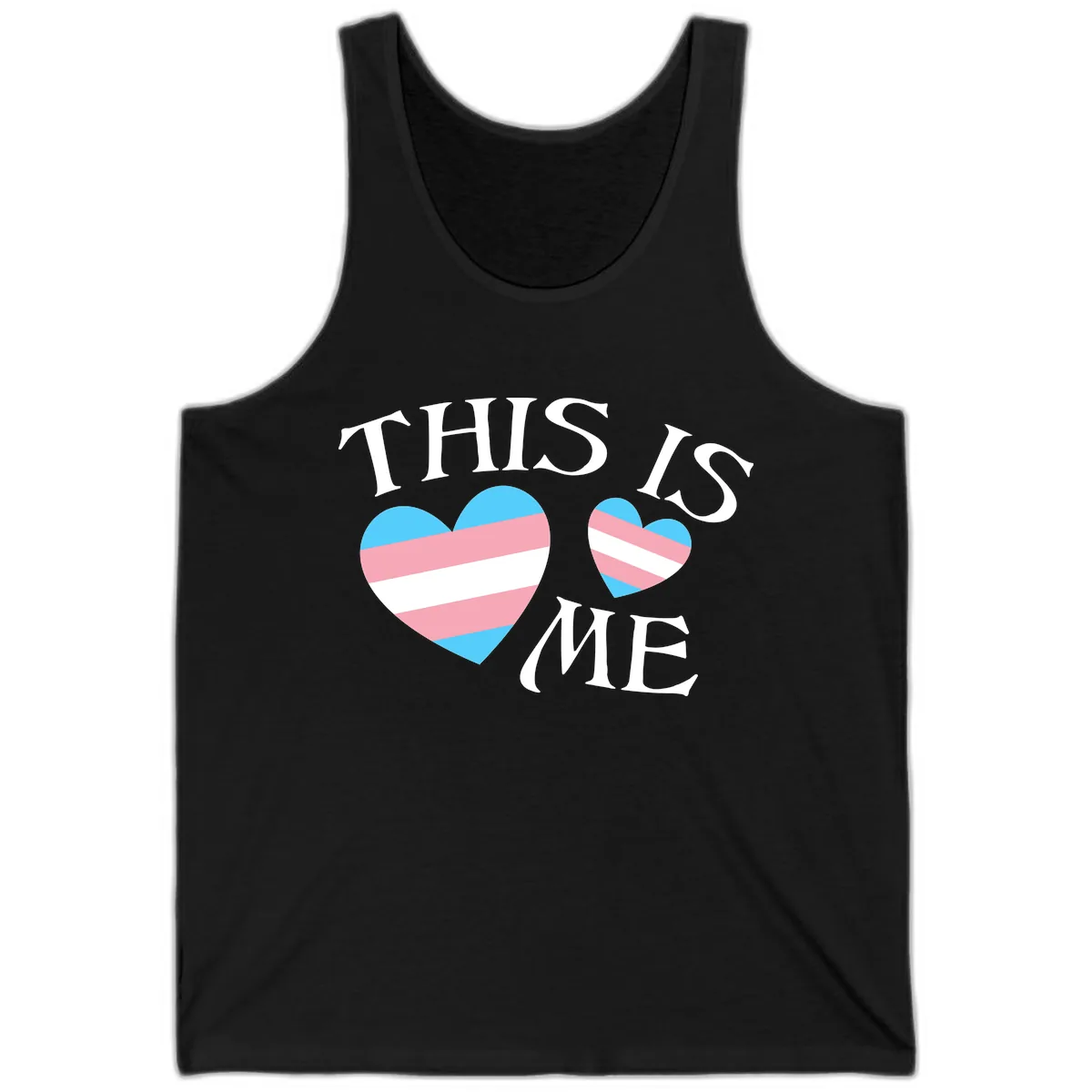 This Is Me Pride Hearts Tank in Black