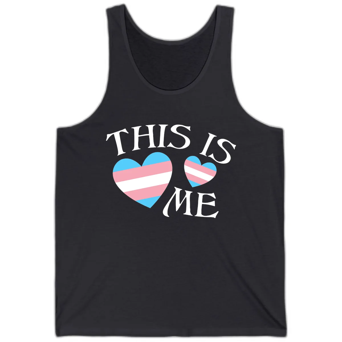 This Is Me Pride Hearts Tank in Dark Grey