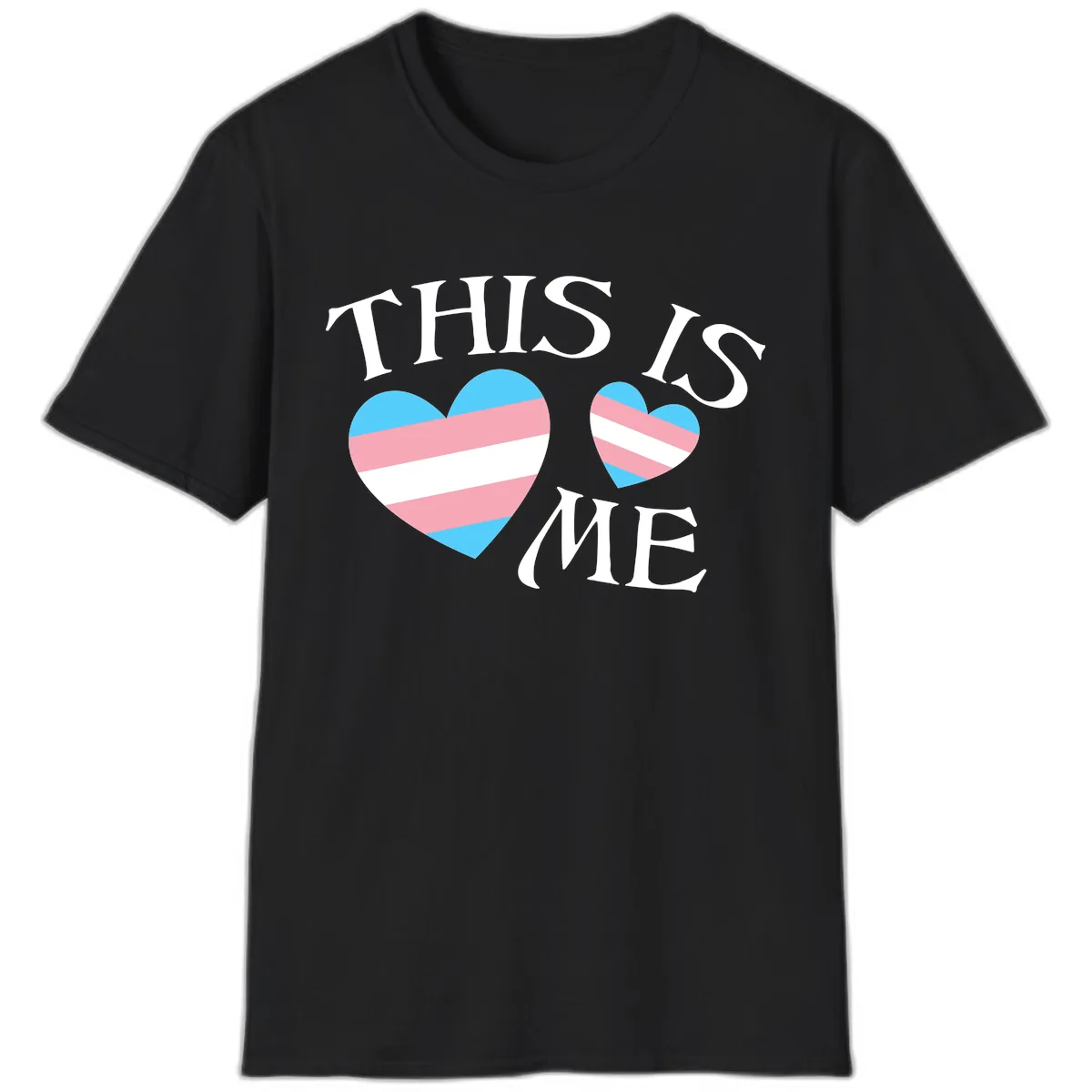This Is Me Pride Hearts T-Shirt in Black