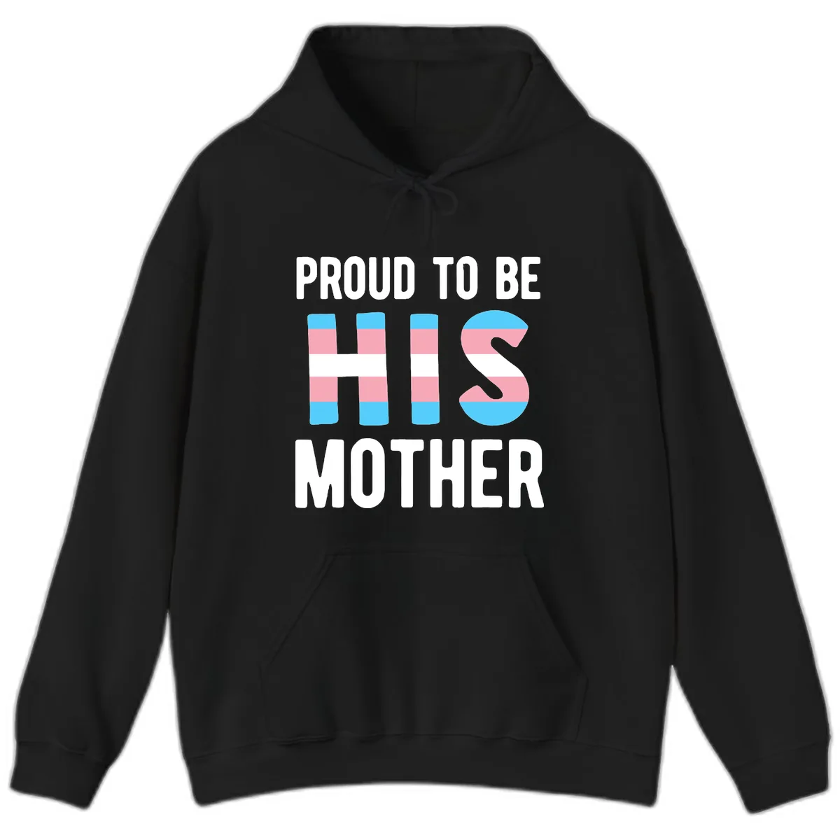 Proud To Be S Mother Hoodie in Black