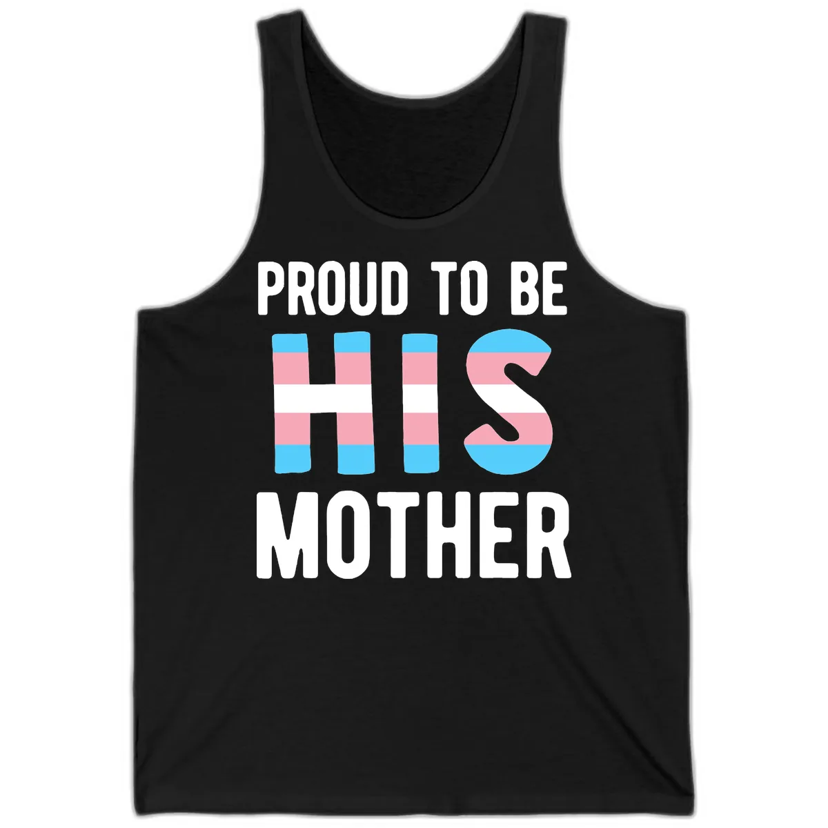 Proud To Be S Mother Tank in Black