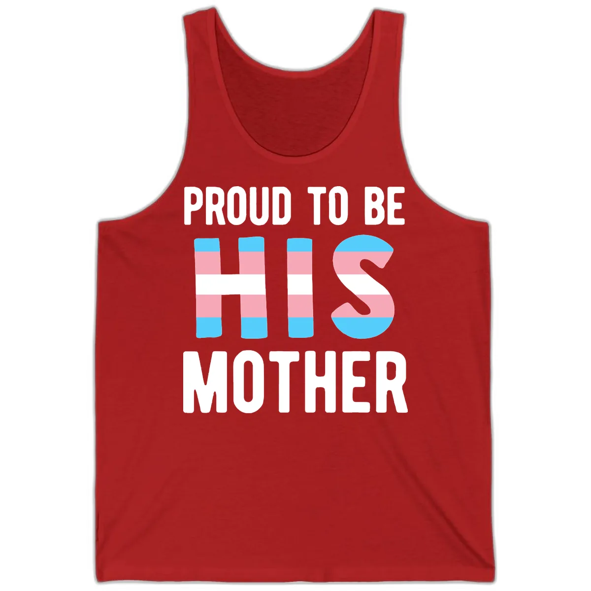 Proud To Be S Mother Tank in Red