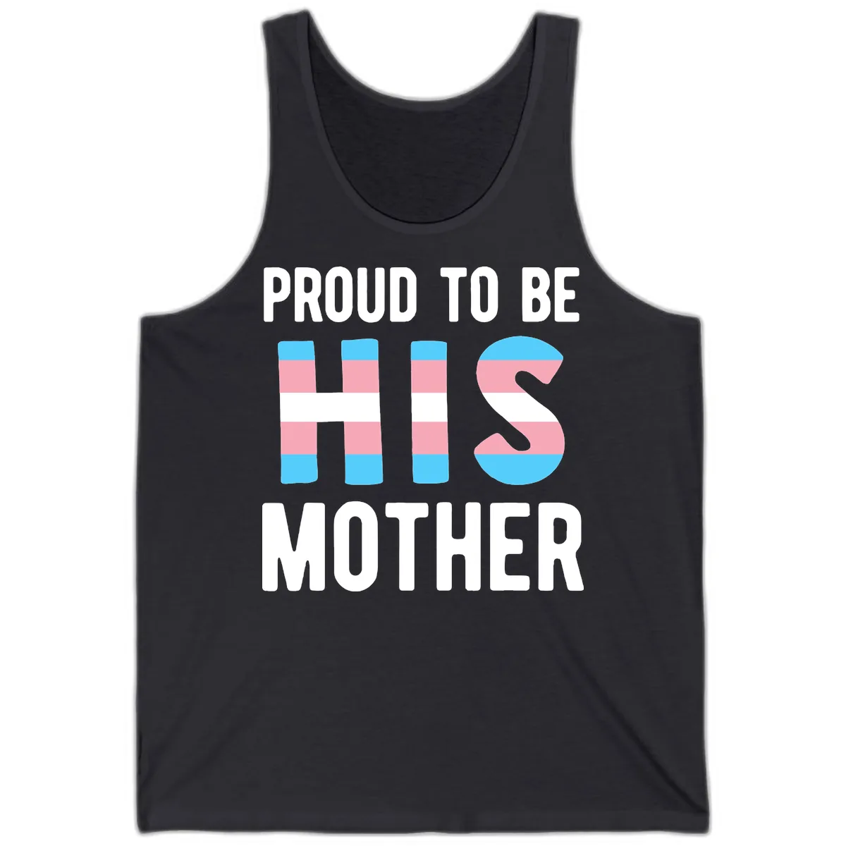 Proud To Be S Mother Tank in Dark Grey