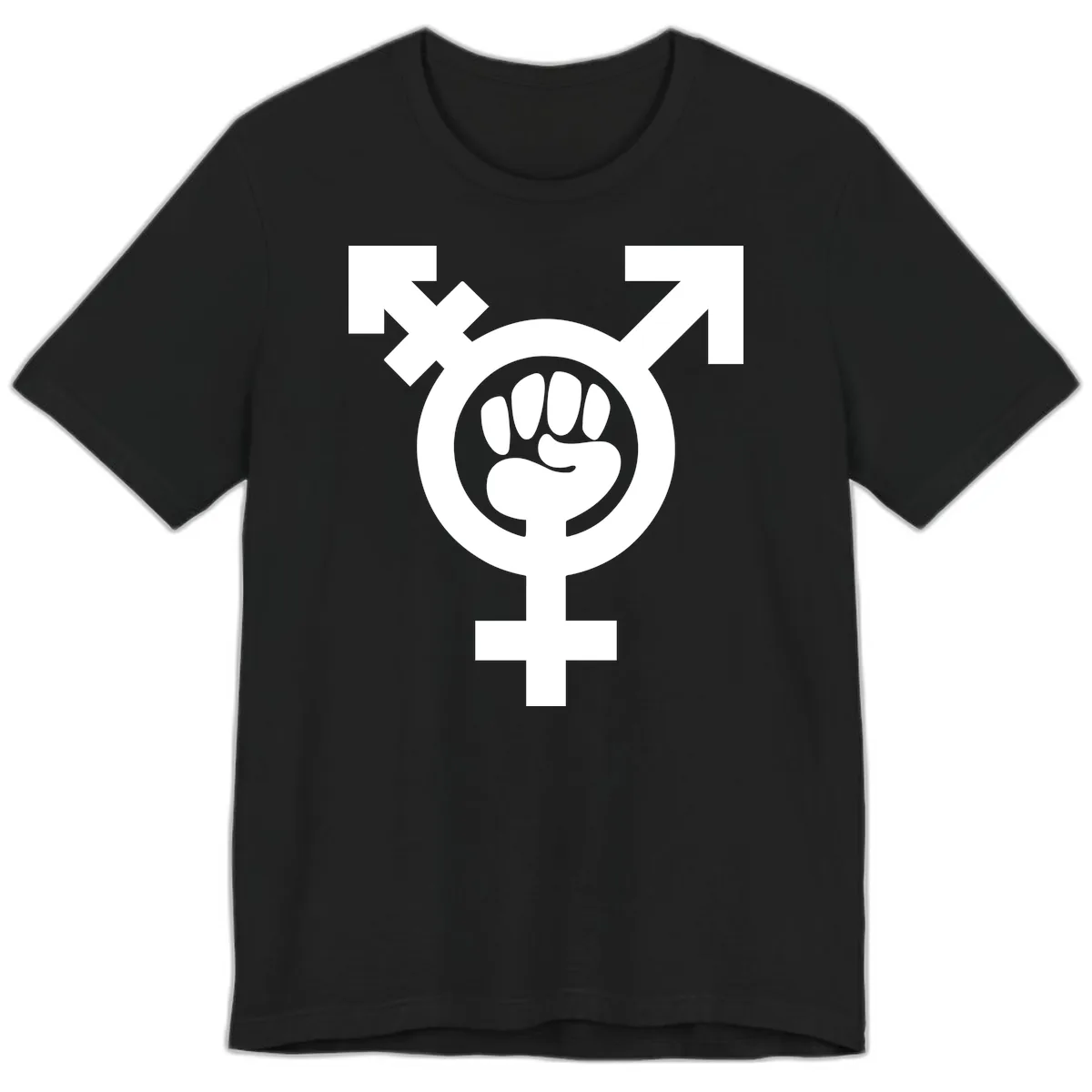 Feminist Power Fist Premium T-Shirt in Black