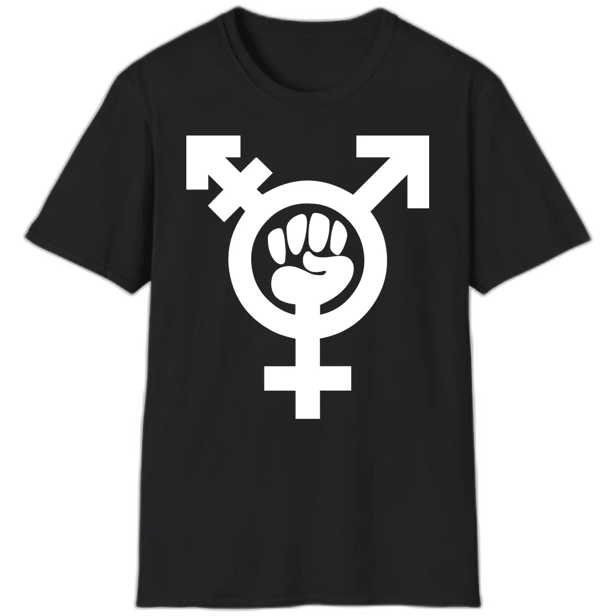 Feminist Power Fist T-Shirt in Black
