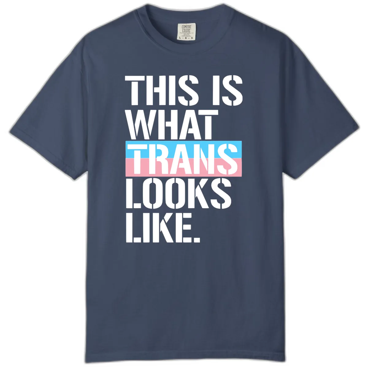 This Is What Trans Looks Like Comfort Color in Midnight