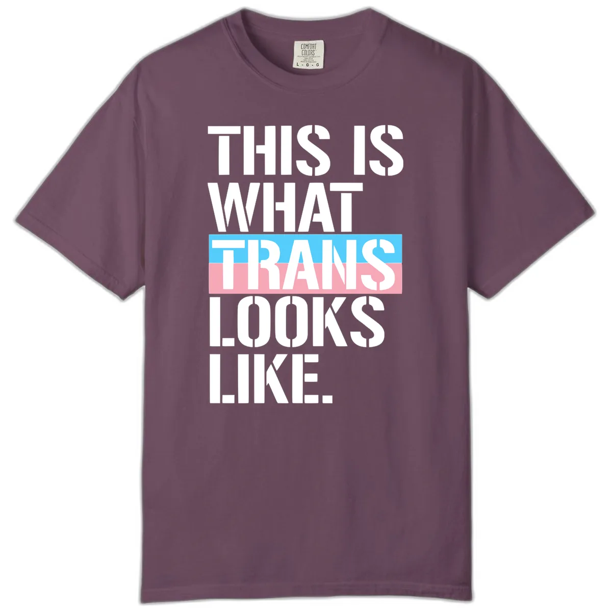 This Is What Trans Looks Like Comfort Color in Berry