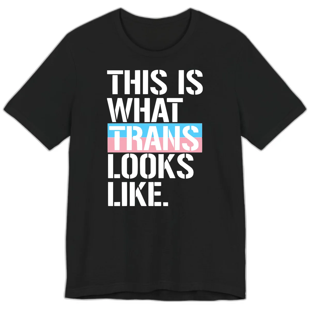 This Is What Trans Looks Like Premium T-Shirt in Black