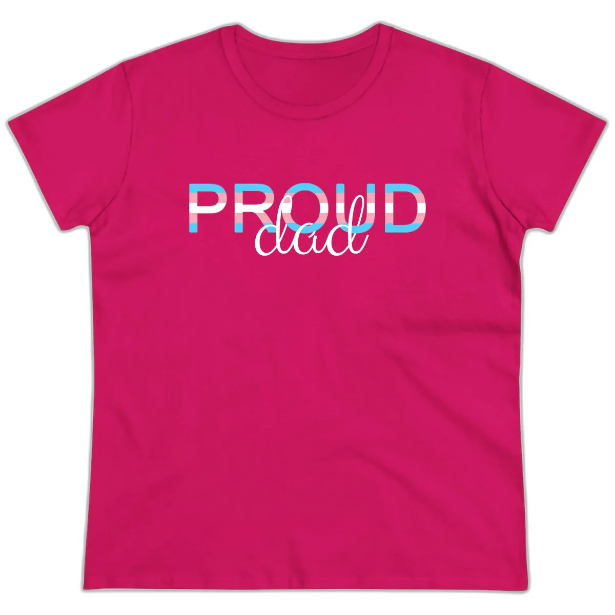 Proud And Loud Ladies Tee in Heliconia