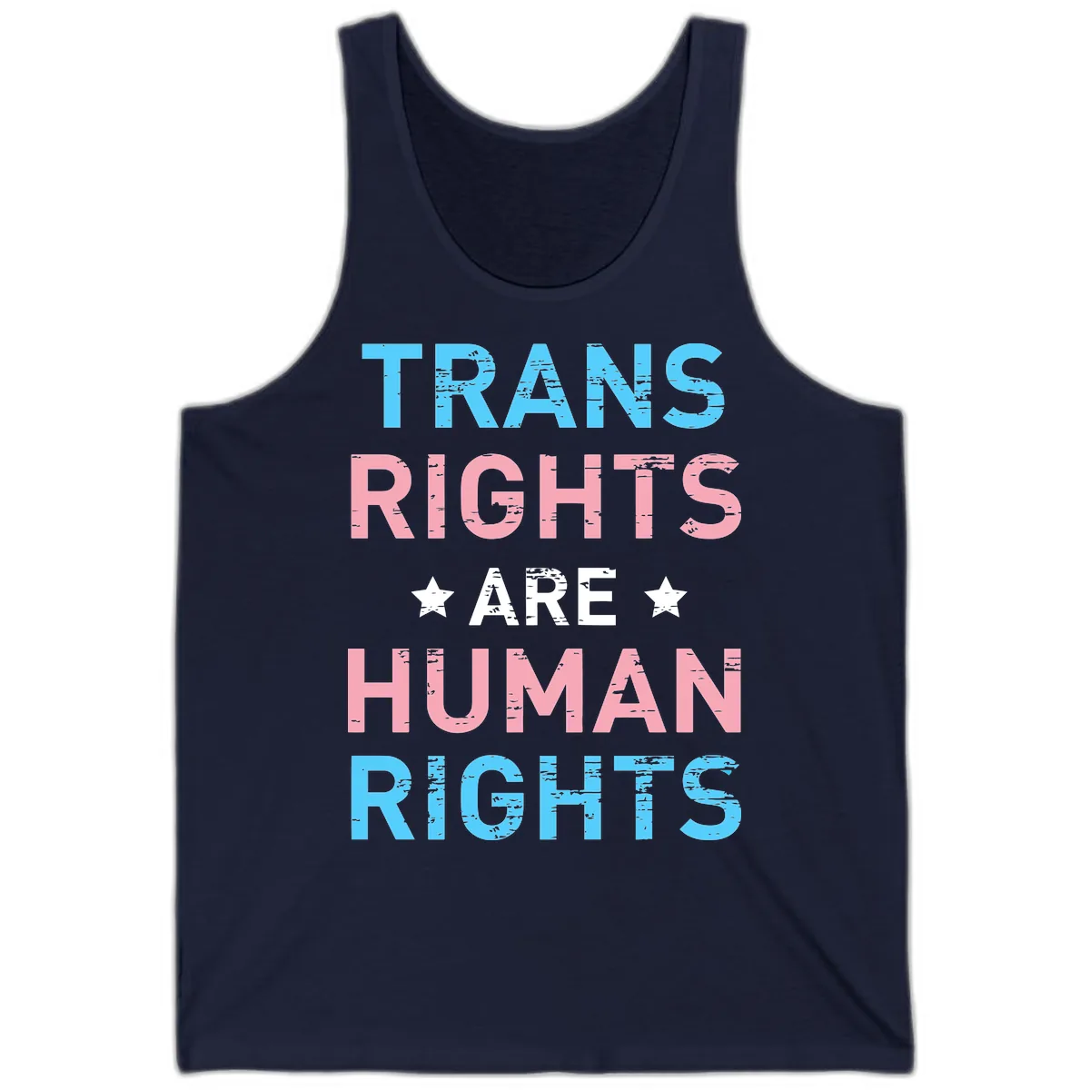 Trans Rights Are Human Rights Tank in Navy