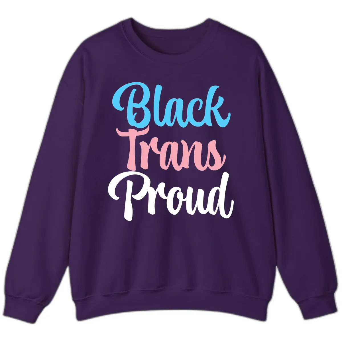 Block Trans Proud Sweatshirt in Purple