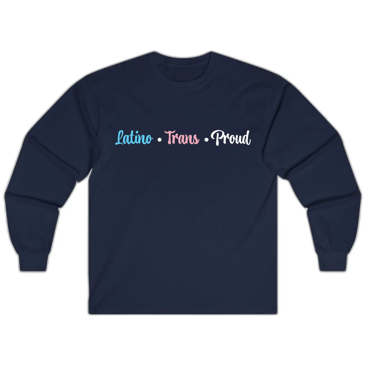 Latino Trans Proud Long Sleeve in Navy