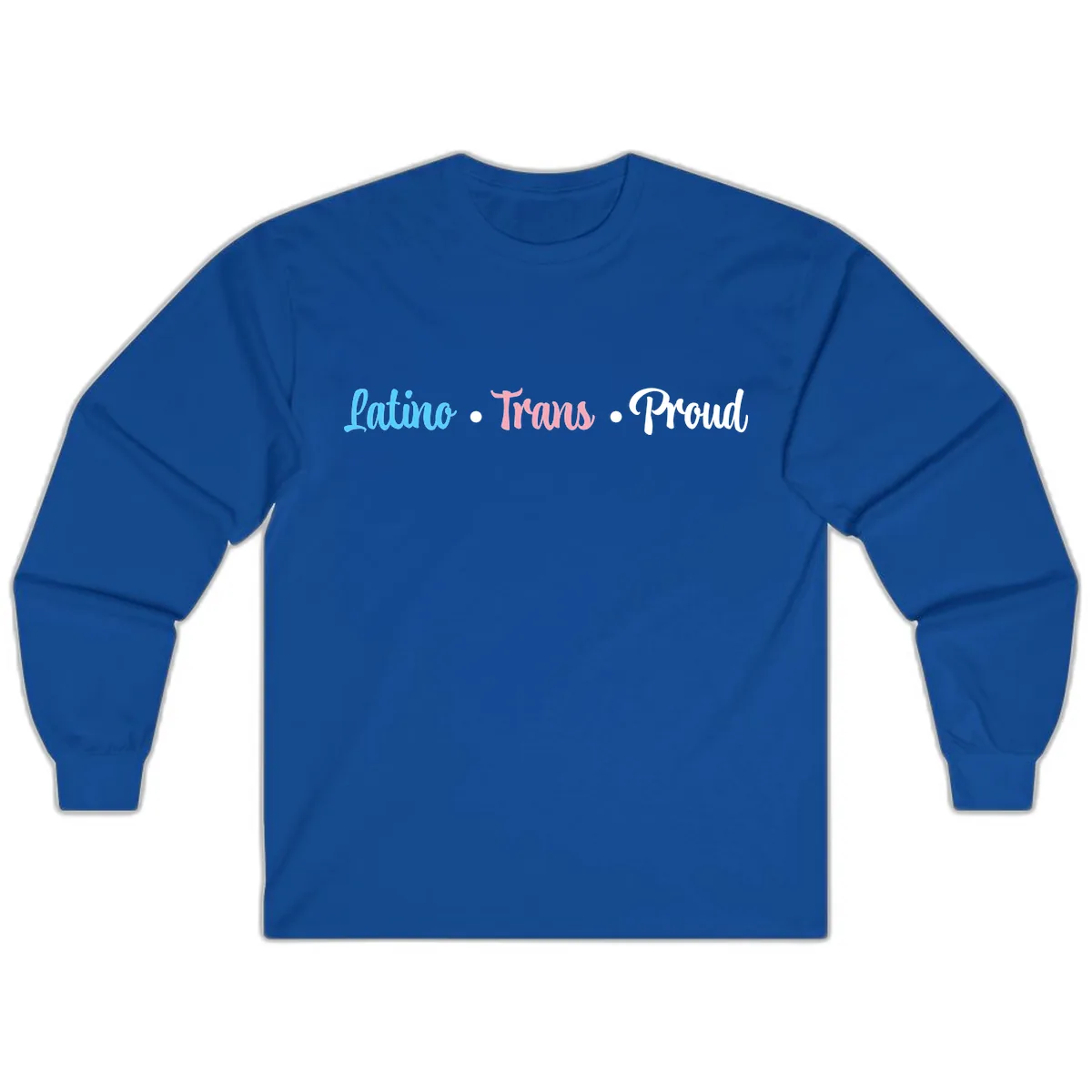 Latino Trans Proud Long Sleeve in Royal